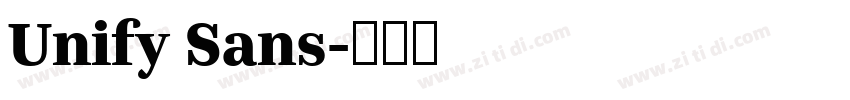 Unify Sans字体转换 Unify Sans字体转换